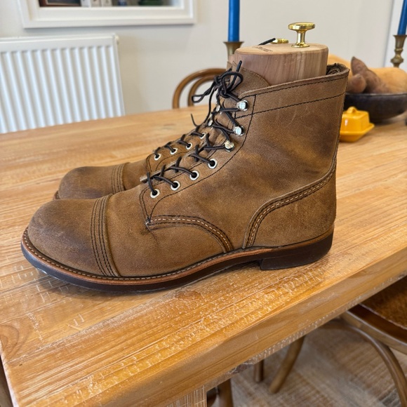 Red Wing Shoes Brown Leather Men's Boots - Picture 5 of 8